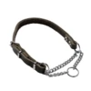 Adori Hondensliphalsband Verstelbaar Met Ketting Leer Bruin 55 X 1,2 Cm
