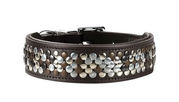 Hunter Halsband Voor Hond Arizona Bruin Nappaleer Bruin Onderlegd 35-43x50x3,9 Cm 2 Hunter Halsband Voor Hond Arizona Bruin Nappaleer Bruin Onderlegd 35-43x50x3,9 Cm - Afbeelding 2