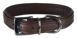 Trixie Halsband Voor Hond Active Comfort Leer Bruin 27-32x2,5 Cm